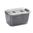 thumbnail image 1 of Bewildely Contenedor escurridor de alimentos frescos, cesta de almacenamiento de frutas y verduras, contenedor organizador para refrigerador Organizadores de utensilios de cocina 3.5L Bewildely HA026893-01, 1 of 6