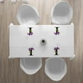 thumbnail image 3 of Ambesonne Letter I Place Mats Set of 4, Iris Flowers Capital I, Standard Size, Violet Green Black, 3 of 4
