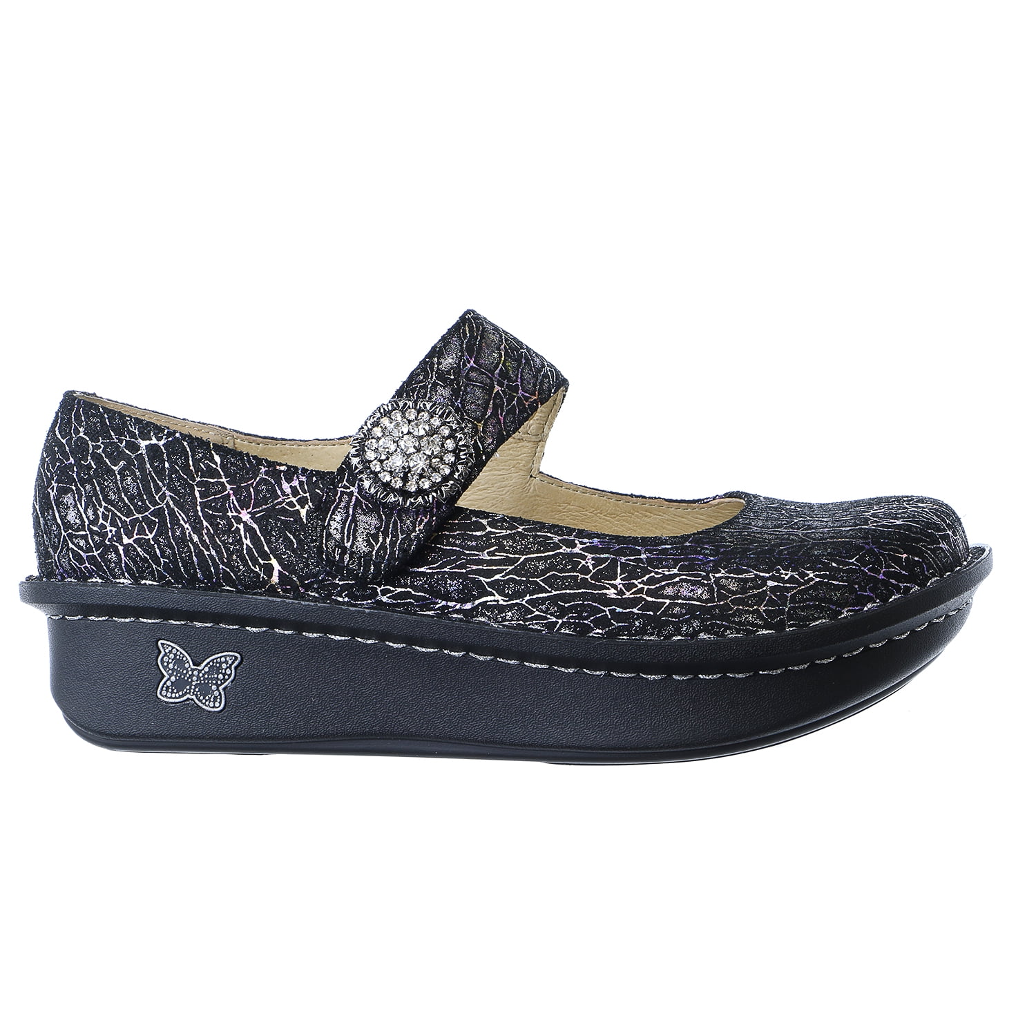 Alegria Paloma Wegde Flat Mary Jane Clog Shoe Womens