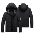 thumbnail image 3 of jjayotai Mens Jackets, Waterproof Wind Proof Outdoor Lightweight Softshell for Hiking Travel Light Jacket Black XL, 3 of 8