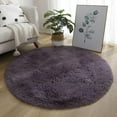 thumbnail image 6 of Bedroom Luxury Round Fluffy Area Rug Super Soft Wear Resistant Non-Slip Design Circle Rug Floor Carpet, 6 of 7