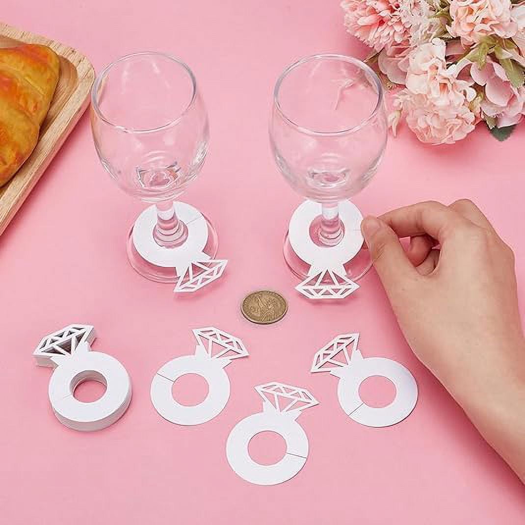 Junkin 24 Pcs Wine Glass Charms Markers Tags For Stem