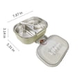 thumbnail image 3 of SuoKom Boîte à Lunch Adulte, Boîte à Lunch Bento 2 Compartiments 1000 ml pour Enfants, Contenants à Lunch pour Adultes avec Cuillères, Étanche, Micro-Ondable, 3 of 7