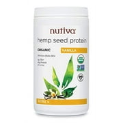Nutiva Organic Cold-Pressed Hemp Seed Protein Powder, Vanilla, 16 Ounce