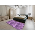 thumbnail image 4 of Ahgly Company Indoor Round Patterned Violet Purple Area Rugs, 6' Round, 4 of 6