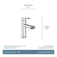 thumbnail image 2 of MOEN 84794BL Meena Single Hole Single Handle Bathroom Faucet in Matte Black, 2 of 7