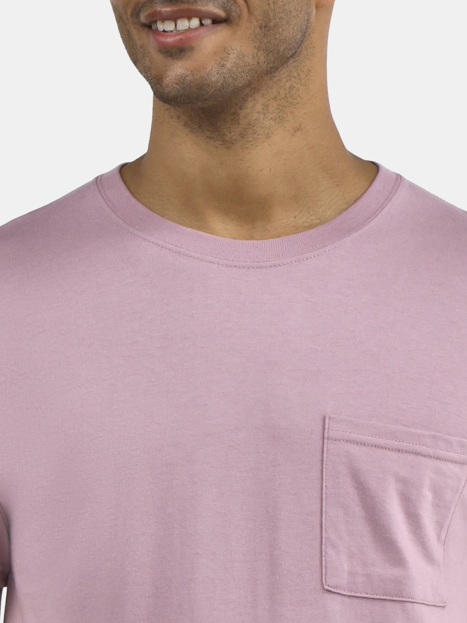 Athletic Works Men's and Big Men's Cotton Pocket Tee, Sizes XS-5XL and Tall Sizes