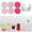 Rose 6, variante sur Uklsqma Napperons Ronds en Coton Tissé Antidérapants Résistants à la Chaleur, Lot de 6 avec Support de Rangement / sous-Verres Isolants Thermiques Durables pour Protection de Table de Cuisine, Casseroles, Plats Chauds