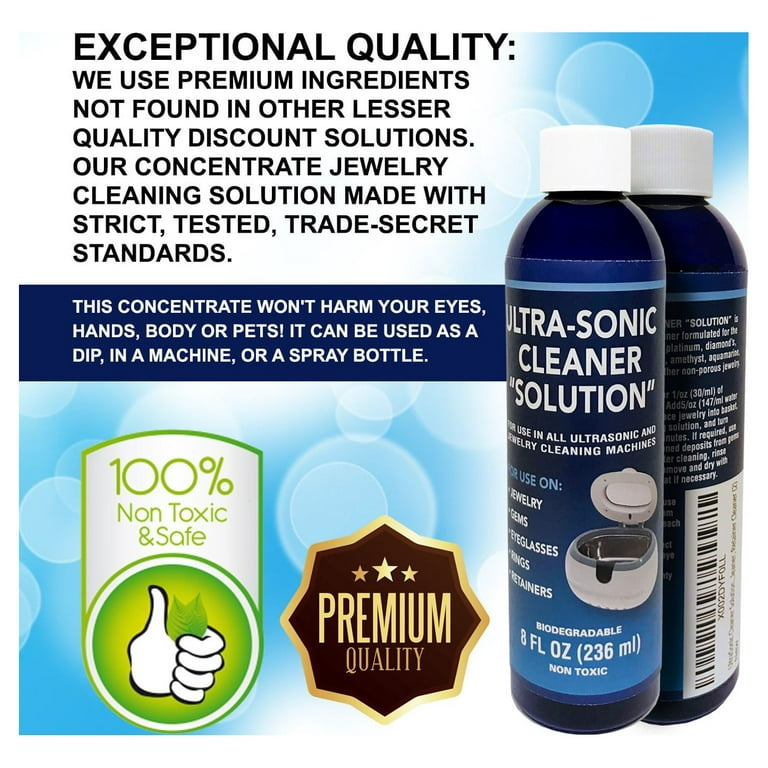 Northwest Enterprises Jewelry Cleaner, Ultrasonic Jewelry Cleaner Solution  (16 Ounces)
