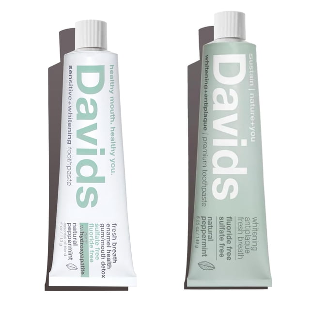 Paquete de pasta dental Davids Nano Hydroxi sin flúor