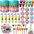 thumbnail image 1 of Set de obsequios para fiestas de Pascua Honoson, 194 unidades, para niños, con bolsas de regalos, 1 of 7
