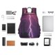 thumbnail image 4 of Disketp Thunderstorm Violet Purple Mochila Ligera e Impermeable, Mochila de Día Resistente para Viajes, Senderismo y Uso Diario para Hombre y Mujer, 4 of 7
