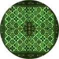 thumbnail image 1 of Ahgly Company Indoor Round Persian Green Traditional Area Rugs, 8' Round, 1 of 1