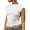White, variant on Women'S T Shirt Fashion Solid Backless Crop Top Casual Short Sleeve Short Tops Trend Green Tee