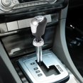 thumbnail image 2 of SPRING For Ford Gear Shift Knob Manual Shifter Black White Abs Leather Design, 2 of 9