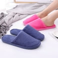 thumbnail image 4 of WHAMVOX Indoor Slippers Fully-enclosed Cotton Wool Women Man, 4 of 8