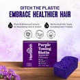 thumbnail image 5 of (2 pack) Herbishh Purple Shampoo Bar for Blonde Hair with Biotin –Strengthen & Add Shine, For Grey Coverage, Color-treated & Highlighted Hair, Vegan & Sulfate-Free, 3.53 oz, 5 of 9