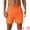Orange, variant on DARING DIVA Men's Elastic Waist Drawstring Mesh Lining Beach Shorts 28 Black