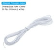thumbnail image 2 of Uxcell 1/8" x 49' Bungee Shock Cord, Elastic Cord Polyester Kayak Stretch String Rope for Tie Down Kayak, White, 2 of 5