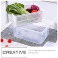 thumbnail image 2 of 2pcs Oblong Lavado de comida Cajas de escurrimiento de cocina Cajas de conservación de alimentos, 2 of 6