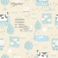 thumbnail image 3 of Galerie Wallcoverings  Tiny Tots 2 Farmland Animals Non-woven Matte Wallpaper Roll 33 feet x 21 inches - Pink/Grey/Beige, 3 of 5