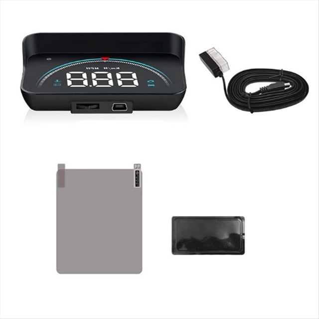 Pantalla HUD para Coche, Velocímetro OBD, Proyector de Parabrisas, Medidor Velocidad, Temperatura del Agua, Voltaje y Digital Inteligente.