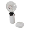 thumbnail image 4 of Portable Handheld Fan USB Rechargeable 5 Speeds Digital Display, Ajustable, Lightweight Mini Fan with Base, for Outdoor Indoor, 4 of 7
