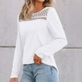 thumbnail image 4 of Neewe Women Long Sleeve Shirts Tops Fall Tunic Causal Fashion Round Neck Basic Tee, 4 of 6