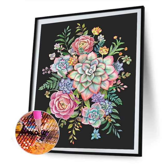 Cuadros Decorativos Kit de pintura de diamante 5D DIY Flores Cuadrado Diamante Mosaico Imagen Arte Sywqhk Nuevos Originales