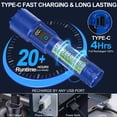 thumbnail image 3 of Linterna Banral 5000 mAh recargable, resistente al agua, 5 modos, 3 of 7