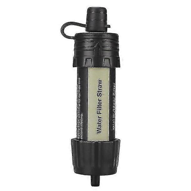 Purificador de agua portátil para exteriores, para senderismo, camping, filtración de agua, clarificador compacto, para supervivencia en la naturaleza, filtro de agua potable de emergencia.