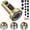 Brushed Gold, variant on PETGLE Kitchen Faucet Head Replacement with 15 Adapters, 3 Modes Kitchen Faucet Spray Head Replacement, Pull Out Kitchen Faucet Sprayer Head Nozzle, Oil Rubbed Bronze, Plastic