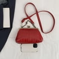 thumbnail image 6 of SPEKSEE Women PU Leather Kiss Lock Shoulder Bag Shoulder Crossbody Bag Texture Crossbody Bag for Work Shopping Travel Daily Use, 6 of 18