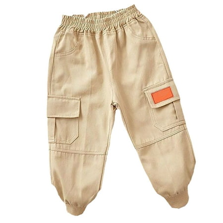 

EnJoCho Kids Sports Pants Girls Boys Cool and Handsome Overalls Boys Pants Children s Spring and Autumn Casual Wear Baby Pants Small Children s Pants Bunches Pants
