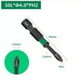 thumbnail image 3 of 14-Piece Magnetic Screwdriver Bits Set 50mm PH00 PH0 PH1 Cross Screwdriver Bits, 3 of 10