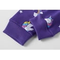 thumbnail image 6 of Toddler Girls Unicorn Pajama Set, 2-Piece Long Sleeve Crewneck Sleepwear Top and Matching Pants, Purple 7T, 6 of 7