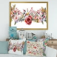 thumbnail image 3 of Designart 'Wildflower and Pink Roses' Farmhouse Framed Art Print, 3 of 4