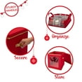 thumbnail image 3 of Simplify Polyester 27 Count Large Ornament Storage Box with See Through Window, Red, 3 of 10
