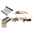 thumbnail image 1 of 13 piezas de decoración de escena de modificación de coche RC DIY, tienda de campaña a escala 1:12 y sillas de mesa con toldo lateral, figuras de CUTICAT escena de modificación, 1 of 8