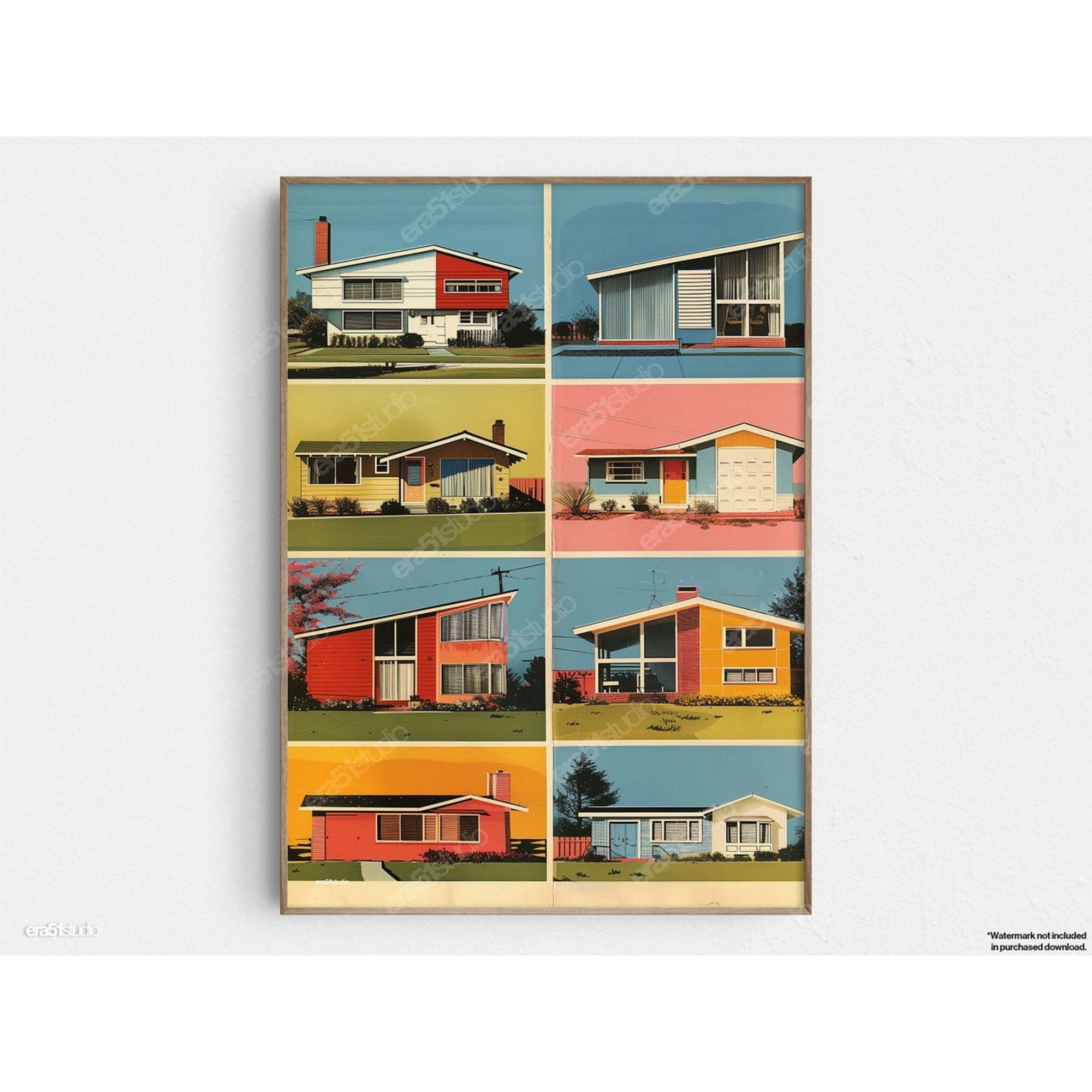 Mid Century Home Series Minimalist Decor Wall Art