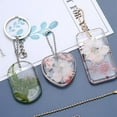 thumbnail image 3 of DIY Keychain Pendant Silicone Mold Set Crystal Epoxy Mold Round Rectangle Pendant Jewelry Making Mold, 3 of 5