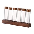 thumbnail image 2 of Contenedores de café con estante Tubos de almacenamiento de granos de café con tapas herméticas de madera 6 hoyos 17g, 2 of 9