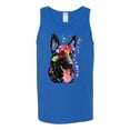 thumbnail image 2 of Wild Bobby Dean Russo German Shepherd Dog Lover Men Graphic Tank Top, Royal, X-Large, 2 of 5