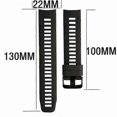 thumbnail image 2 of Bracelet de Montre (Noir) pour Garmin Instinct Bracelet en Silicone de Remplacement 22mm, 2 of 3
