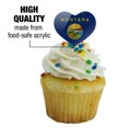 thumbnail image 3 of Rustic Montana State Flag Distressed USA Heart Love Cupcake Picks Toppers Decoration Set of 6, 3 of 6