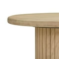 thumbnail image 4 of Pemberly Row Contemporary Oak Wood Round Entry Table in Natural, 4 of 7