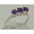 thumbnail image 2 of 925 Sterling Silver Natural Amethyst Womens Anniversary Ring - Size 6.5, 2 of 6