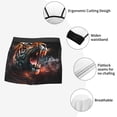 thumbnail image 3 of Picia Cool Tiger Pattern Men’s Boxer Briefs – Soft & Breathable Underwear, Stretchy & Comfortable Fit, Supportive Pouch Design, Moisture-Wicking-Medium, 3 of 5