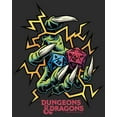thumbnail image 2 of Women's Dungeons & Dragons Monster Claw Dice Roll Graphic Tee Black X Large, 2 of 4