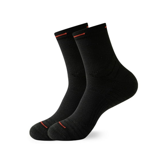 Hehanda 2 Pairs of Anti-Slip Shock-Absorbing Basketball Socks in Medium-High Thickened Sports Socks